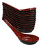 Contemporary High Gloss Red Black Melamine Asian Soup Spoons Pack Of 12 Set