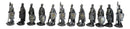 Set of 12 Medieval Crusader Knights Foot Soldiers In Suit of Armor Figurines