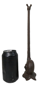Cast Iron Marine Slug Snail With Long Neck Toilet Paper Holder Stand Sculpture