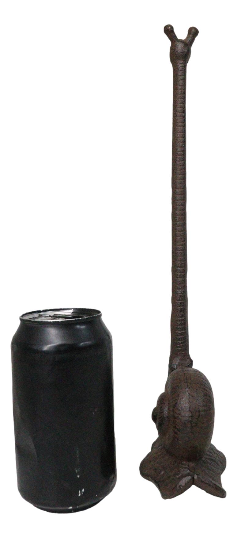 Cast Iron Marine Slug Snail With Long Neck Toilet Paper Holder Stand Sculpture