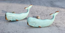 Pack Of 6 Verdigris Nautical Marine Sperm Whale Drawer Cabinet Door Pull Knobs