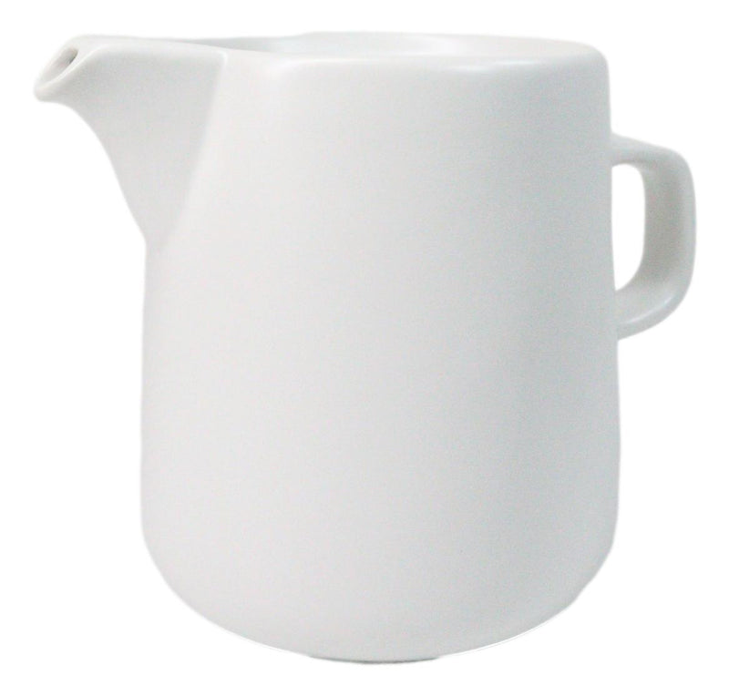 White Porcelain Artisan Hand Crafted Barista Style Maker Carafe Flask Part