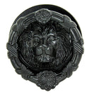 Hand Forged Cast Iron Black Royal Venetian Lion Head Decorative Door Knocker