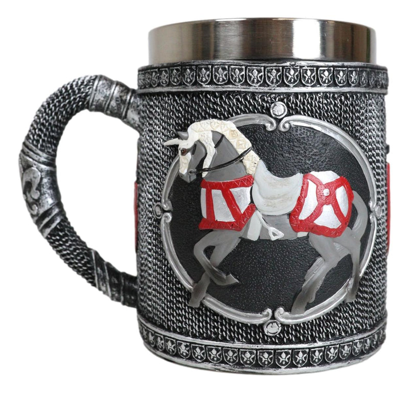 The Trail Of Painted Ponies Crusader Knight Cavalier Medieval Horse Tankard Mug