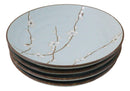 Made In Japan Porcelain Soushun Sakura Green Plum 9"D Deep Plates Bowls Set - Ebros Gift