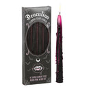 Set of 4 Witchcraft Ritual Spell Vampire Tears Dripping Pink Black Taper Candles