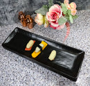 Pack Of 3 Black Kokuyo Ceramic Collection Rectangular Serving Platter 14" L