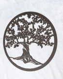 Brown 24"D Oversized Celtic Tree of Life Medallion Metal Wall Circle Plaque