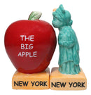 Ceramic The Big Apple And Lady Liberty New York Salt And Pepper Shakers Set