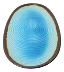 Blue Sky Aozora Kannyu Collection Ceramic Oblong Shape Long Serving Platter 16"L