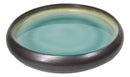Pack Of 6 Green Midori Kannyu Blue Sky Porcelain Wavy Round Deep Plates 9"D