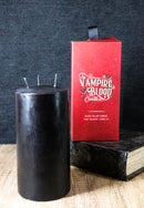 Ritual Spell Vampire Blood Black Unscented Pillar Candle that Bleeds Red 6"H