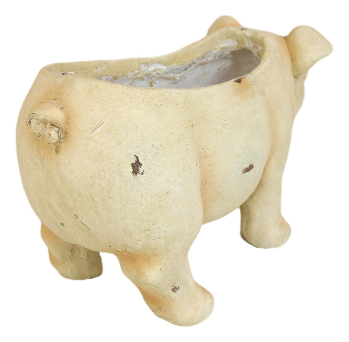 Western Rustic Country Farm Porcine Pig Animal Decorative Vase Or Planter Pot