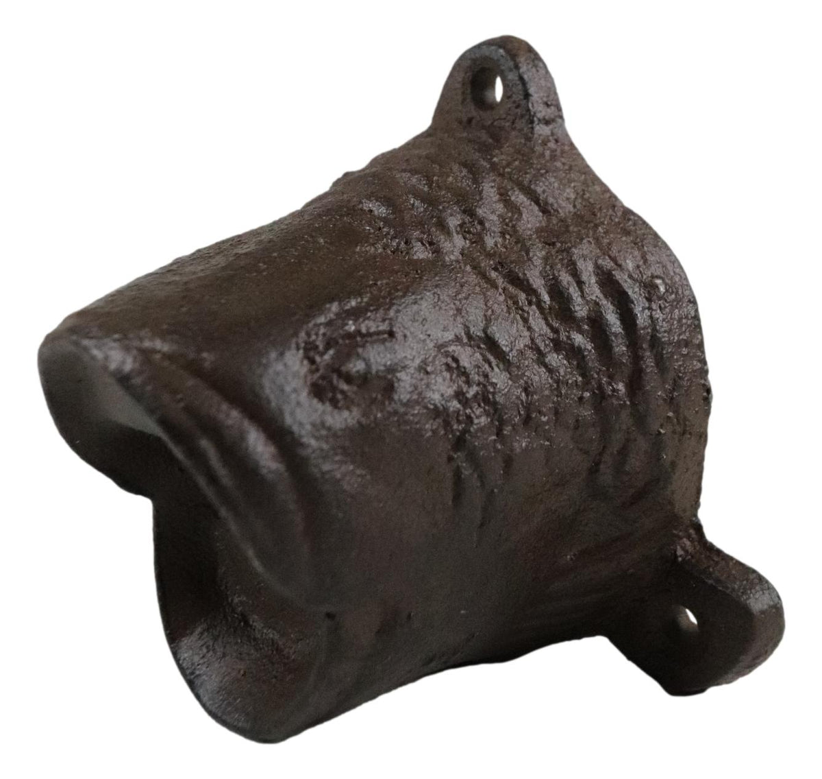 Cast Iron Rustic Bronze Nautical Marine Angler Fish Wall Beer Bottle Cap Opener - Ebros Gift