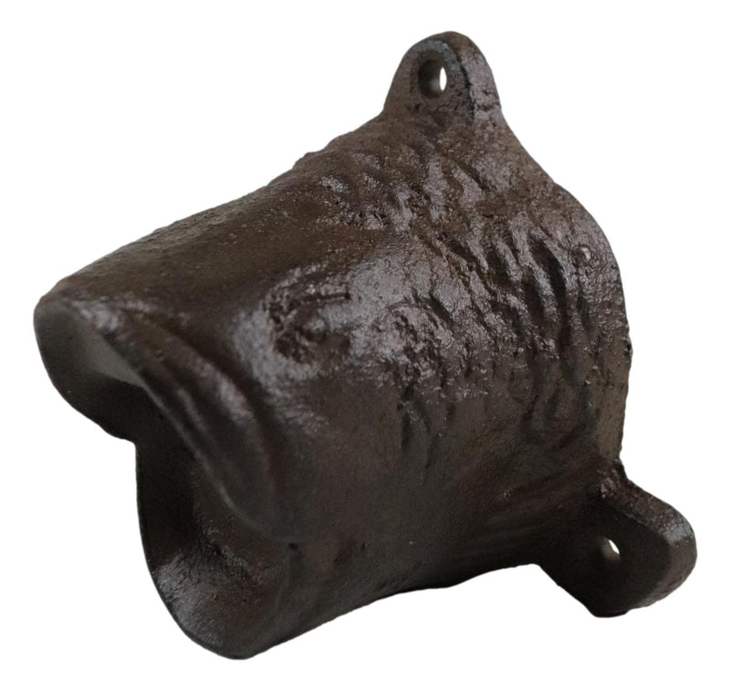 Cast Iron Rustic Bronze Nautical Marine Angler Fish Wall Beer Bottle Cap Opener