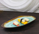 Pack Of 3 Green Midori Kannyu Porcelain Oblong Shaped 12" L Serving Platters