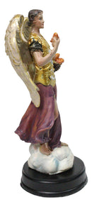 Archangel Angel Barachiel The Blessings of God with Bread Basket Figurine 5"H