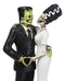 Wedding Dance Skeleton Frankenstein Skull Bride and Groom Love Sign Figurine