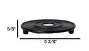 Round Spiral Wheel Traditional Cast Iron Metal Tetsubin Teapot Trivet Stand