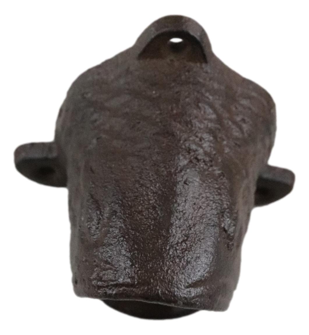 Cast Iron Rustic Bronze Nautical Marine Angler Fish Wall Beer Bottle Cap Opener - Ebros Gift