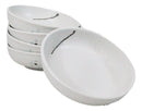 Pack Of 5 Ceramic Yukino Hana Collection Soup Salad Rice Shallow Bowls 10oz