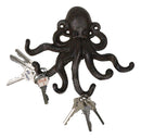 Rustic Cast Iron Nautical Sea Octopus Cthulhu 6 Pegs Tentacles Wall Hook Decor