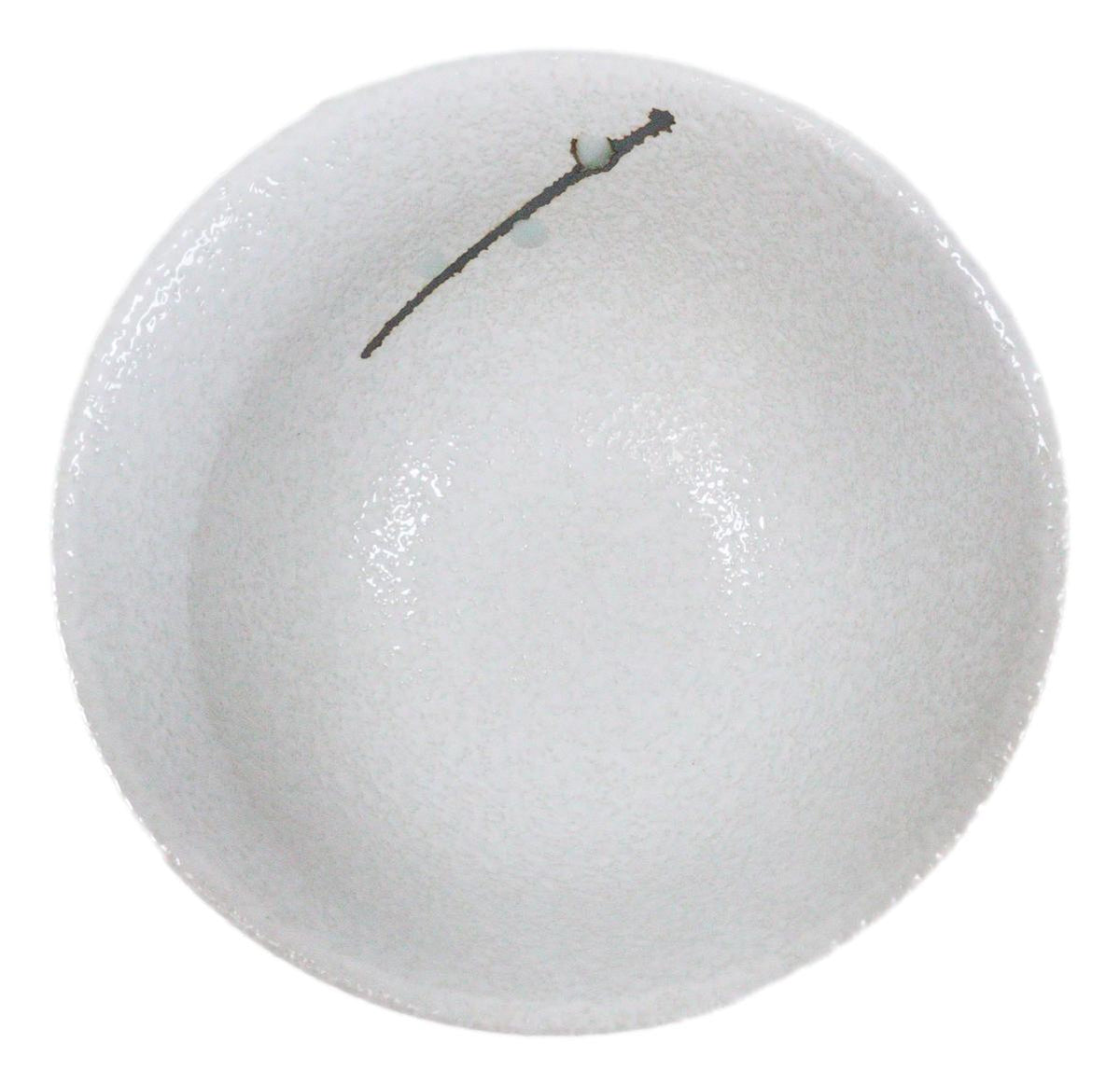 Pack Of 6 Ceramic Yukino Hana Collection Small Rice Soup Appetizer Bowls 10oz