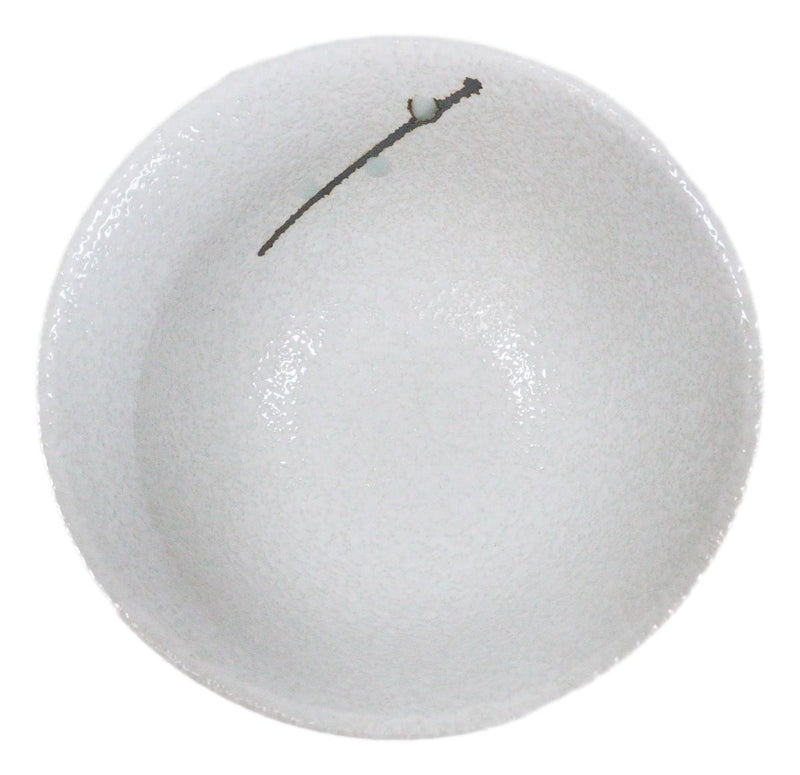 Pack Of 6 Ceramic Yukino Hana Collection Small Rice Soup Appetizer Bowls 10oz