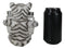 Forest Jungle White Bengal Tiger Cub Hugging Salt And Pepper Shakers Holder Set