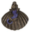 Beautiful Mermaid Sitting On Giant Sea Shell Decorative Jewelry Box Figurine
