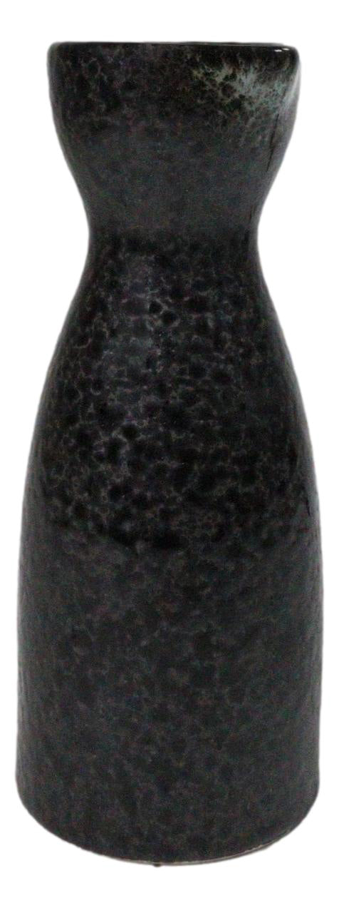 Pack Of 6 Porcelain Charcoal Grey Tone Hakumu Japanese Wine Sake Tokkuri Flasks