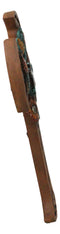 Celtic Knotwork Tooled Faux Leather Colorful Flowers Wall Cross Christian Decor