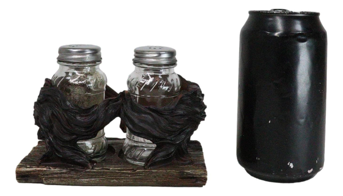 Western Wild At Heart Double Brown Chestnut Horses Salt Pepper Shakers Holder - Ebros Gift