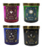 Set Of 4 Wicca Tarot Red Rose Lavender White Sage Black Opium Pillar Candles