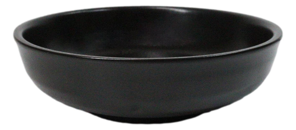 Pack Of 6 Kokuyo Black Ceramic Collection Shallow Bowl Or Deep Plates 10oz