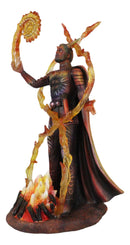 Fire Elemental Horned Wizard Sorcerer Demoniac Summoning Hellfire Magic Figurine