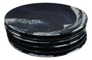 Set Of 6 Blue Japanese Hokusai Great Wave Porcelain Appetizer Salad Small Plates