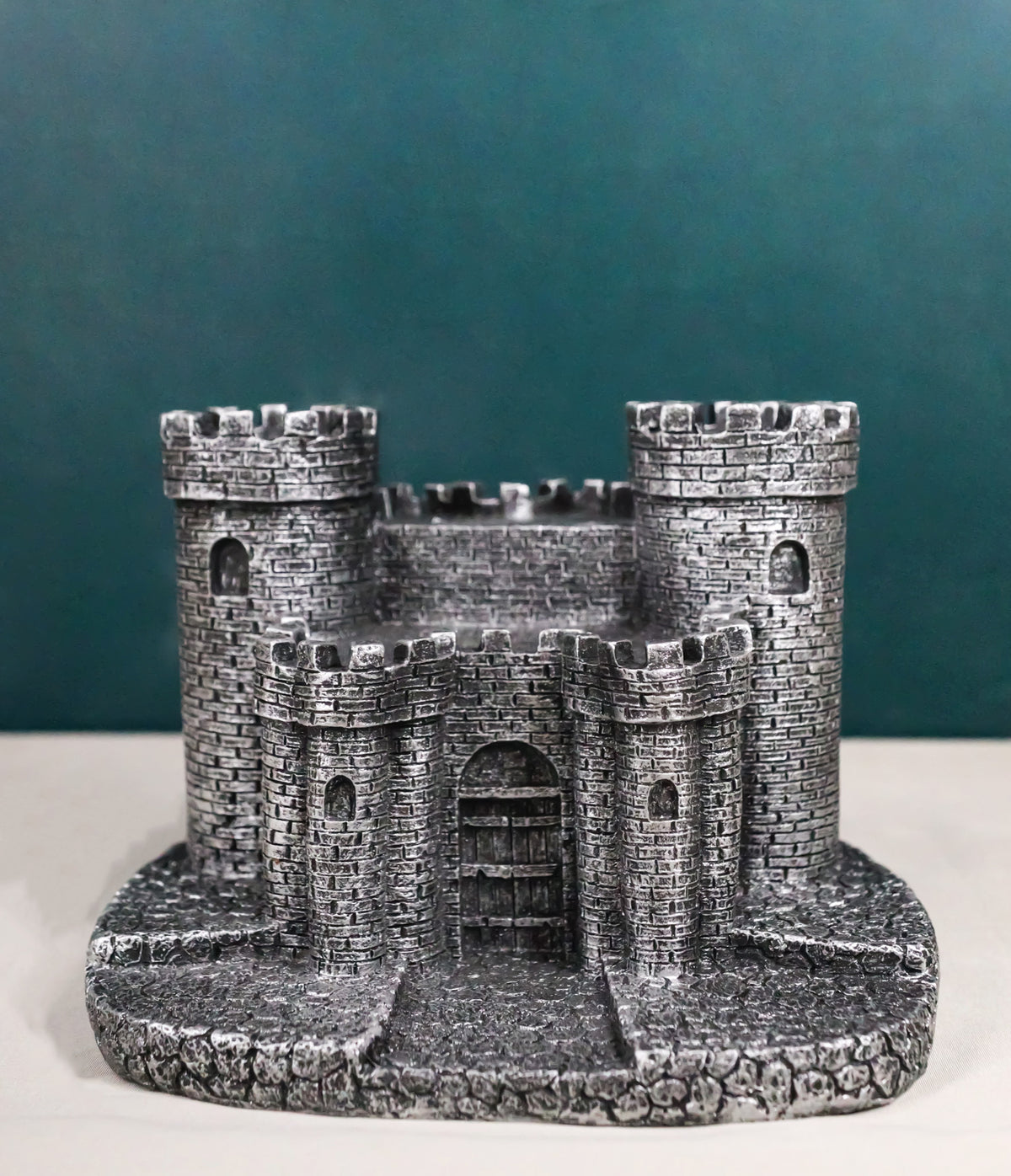 Gothic Medieval Windsor Stonewall Castle Fortress Miniature Display Stand 5"H - Ebros Gift