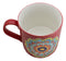 Red Muladhara Root Chakra Zen Flower Of Life Mandala Circle Ceramic Mug Cup