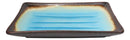 Pack Of 6 Crackled Blue Sky Aozora Kannyu Ceramic Rectangular Sushi Plates 8.5"L