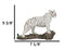 Apex Jungle Predator Prowling Fierce Siberian White Bengal Tiger Figurine
