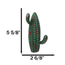 Pack Of 2 Cast Iron Rustic Southwestern Desert Cactus 2-Pegs Double Wall Hook