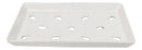 Pack Of 12 Ceramic White Neta Zara Sushi Case Plates With Drip Holes 9" By 5"