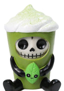 Furry Bones Matchiko Green Tea Leaf Matcha Drink Skeleton Figurine Furrybones