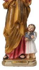 Christian Apostle Of Jesus Saint Matthew The Evangelist with Angel Figurine 8"H