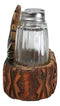 Southwestern Native American Indian Eagle Feathers Glass Salt Pepper Shakers Set