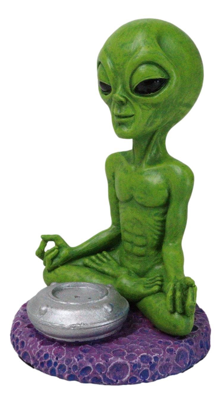 UFO Outer Space Extra Terrestrial Roswell Alien Yoga Meditation Incense Burner