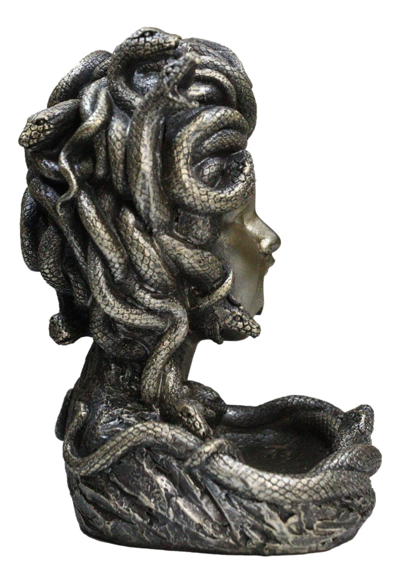 Greek Goddess Medusa with Snake Hairs Backflow Incense Cone Burner Figurine