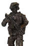 Ebros Large US Military Special Operations Covert Night Mission Soldier Statue 12.5"H