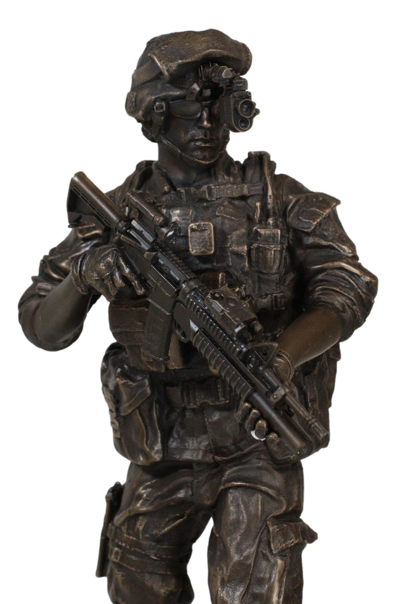 Ebros Large US Military Special Operations Covert Night Mission Soldier Statue 12.5"H